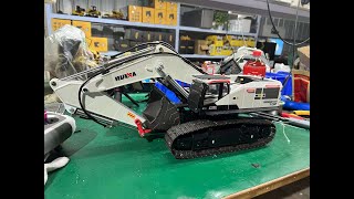 How To Upgrade HUINA 1592 1593 1594 RC Excavator Converted to Hydraulic System [upl. by Eirrok]