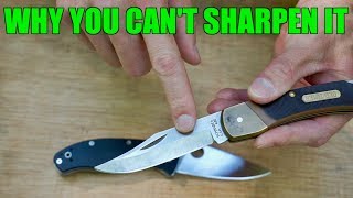 KNIFE SHARPENING TIPS  2 reasons why you cant get your knife sharp [upl. by Lasiaf]