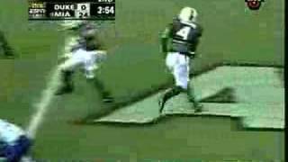 Devin Hester punt return vs Duke 2005 [upl. by Ydnamron]