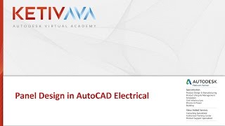 Panel Design in AutoCAD Electrical  Autodesk Virtual Academy [upl. by Elleyoj654]