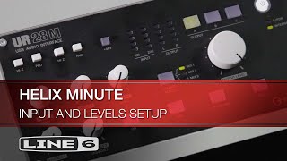 Line 6  Helix Native Quickstart Input and Levels Setup [upl. by Aihgn783]