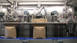 Automatic Bagging Machine with BottomUp Filler OMLH1 BF Series [upl. by Terrijo]