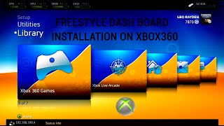 INSTALL LATEST FREESTYLE DASH ON XBOX360 [upl. by Adnwahsat]