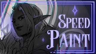 🏹 Splash Art sketch speedpaint  Ranger Elf Zanaiah Part 1  Dirhaele [upl. by Hillell]