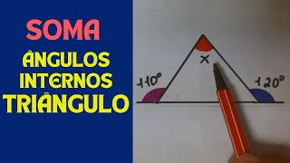 Soma dos ângulos internos de um triângulo  Prof Paulo [upl. by Pearle272]