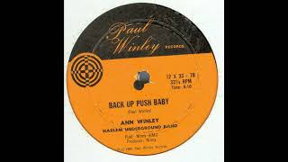 Ann Winley Harlem Underground Band  Back Up Push Baby 12quot Extended [upl. by Celia]