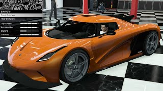 GTA 5  DLC Vehicle Customization  Overflod Entity MT Koenigsegg Jesko [upl. by Elleon]