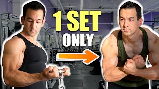 Build Muscle Faster With ONE Set Only TRY THIS [upl. by Veal]