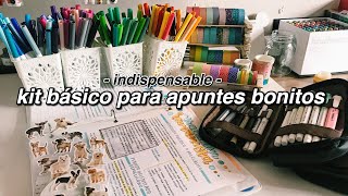 KIT BÁSICO para hacer APUNTES BONITOS 💫 [upl. by Shawna]