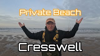 Northumberland  Private Beach  Cresswell  Cod Fishing [upl. by Ellezaj]