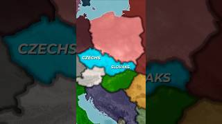 Why did Czechoslovakia Collapse short historicalmaps map [upl. by Sinnylg]