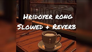 Hridoyer Rong  Slowed and reverb  Ghare and Baire  Lagnajita Chakraborty  Bengali lofi song [upl. by Eslehc]