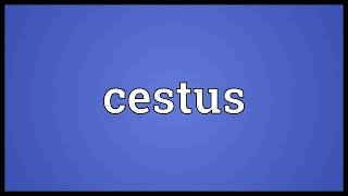 Cestus Meaning [upl. by Attelra]