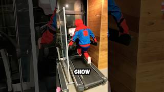 SpiderMan Crapped Out On The Treadmill 😂 [upl. by Osithe]