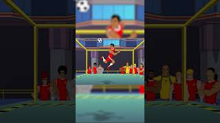 Shakes v Matador Shooting Challenge SupaStrikas Soccer kids cartoon Super Cool Football Animation [upl. by Anev]