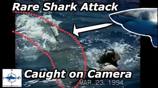 Great White Shark Attack Caught on Camera Heather Boswell 1994 [upl. by Virgy143]