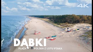 DĄBKI plaża z drona Polska z lotu ptaka polskie plaże [upl. by Claudetta]