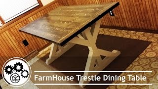 DIY Building Farmhouse Table [upl. by Ahsetra993]