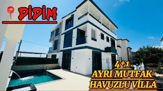 🔵12750000tlye 41 VİLLAAYDIN DİDİMDE SATILIK HAVUZLU VİLLAaltınkum didim didimvilla didim [upl. by Auroora]