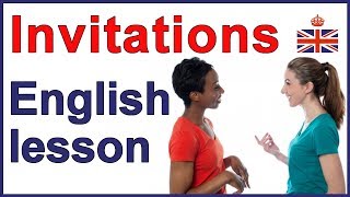 5 ways to give an invitation  English lesson [upl. by Falito]