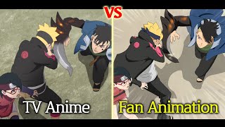 Anime vs Fan Animation Boruto [upl. by Padraig]