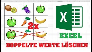 Excel Doppelte WERTE löschen  Duplikate anzeigen  schnell und einfach erklärt [upl. by Akinna]