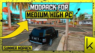 GTA SA  SUMMER MODPACK Official Modpack 2024 [upl. by Litt]