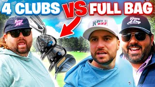 Can Fat Perez Beat Us Using ONLY Four Golf Clubs [upl. by Onitselec454]