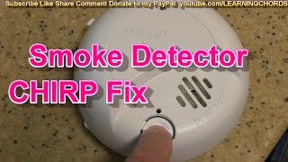 First Alert Smoke Detector CHIRP Sound HOW TO RESET FIX SOLVED 2023 [upl. by Knarf508]