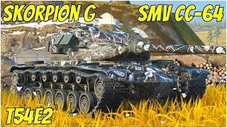 Skorpion G SMV CC64 amp T54E2 ● WoT Blitz [upl. by Yllil697]