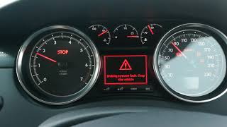 Peugeot 508 16thp Brake system fault parking brake fault amp anti rollback fault [upl. by Caraviello]