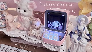 Divoom Ditto plus pixel art speaker unboxing  playing OMORI 👁 [upl. by Emeline]