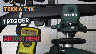 Tikka T1x Factory Trigger Adjustment  About 1lb [upl. by Grider]