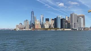 The Staten Island Ferry with a view of the Statue of Liberty  New York  USA  2024 Oct [upl. by Sillek55]