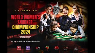 World Womens Snooker Championship 2024 Day 4 Finals of U21 amp Seniors [upl. by Odrawde689]