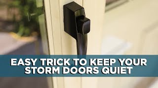 How to Adjust Storm Doors  Tips [upl. by Airdnassac]