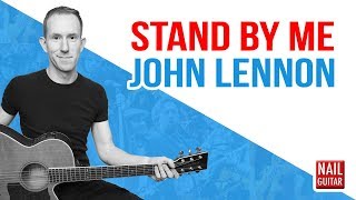 Stand By Me ★ John Lennon of The Beatles ★ Acoustic Guitar Lesson  Easy Chords Tutorial [upl. by Ynnattirb]