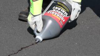 SealMaster Pourable Crack Filler  Cold Pour Crack filler for asphalt pavement [upl. by Schriever800]