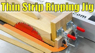 How to Make a Thin Strip Ripping Jig [upl. by Susejedairam941]