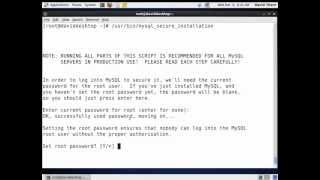 MySQL  Linux Install MySQL Server on CentOS 63  Configure using mysqlsecureinstallation [upl. by Hairim]