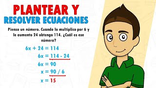 PIENSO UN NUMERO PLANTEAR Y RESOLVER ECUACIONES LINEALES Super fácil  Para principiantes [upl. by Fremont158]