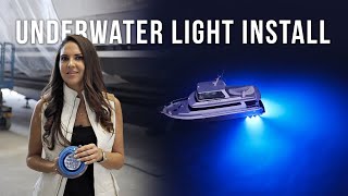 ThruHull Underwater Light Install  Aqualuma LED Lighting [upl. by Zetniuq]