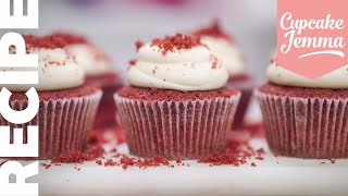 Gluten Free Red Velvet Cupcake Recipe amp HowTo  Cupcake Jemma [upl. by Cy]