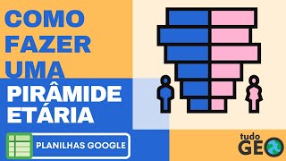 Tutorial  Como fazer uma pirâmide etária com o Planilhas Google [upl. by Garges600]