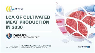 CE Delft  LCA of cultivated meat production in 2030 [upl. by Evvie]