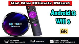 مراجعة لبوكس H96 Max Ultimate RK3528 نسخة 2023 [upl. by Nodab]