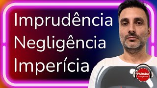 PRINCIPAIS CAUSAS DE ACIDENTE DE TRÂNSITO Imprudência Negligência e Imperícia [upl. by Olenolin]