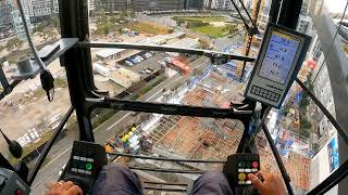 Tower Crane Operator POV [upl. by Hteb]