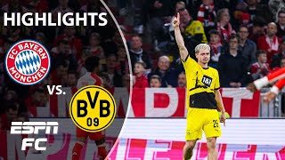 Bayern Munich vs Borussia Dortmund  Bundesliga Highlights  ESPN FC [upl. by Colly]