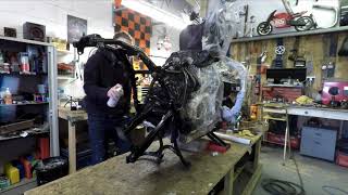 Yamaha XJ700 Maxim Timelapse Restoration Part 2 of 3 [upl. by Heng]